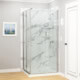 3d model of shower walls covered in marble siding