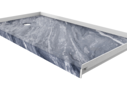 Beaumont 60x32 shower base with left drain