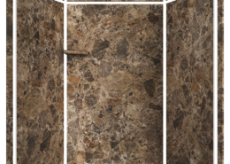 Breccia Paradiso Elegance 3-Wall Shower Kit