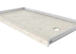 Calabria 60x32 shower base with right drain