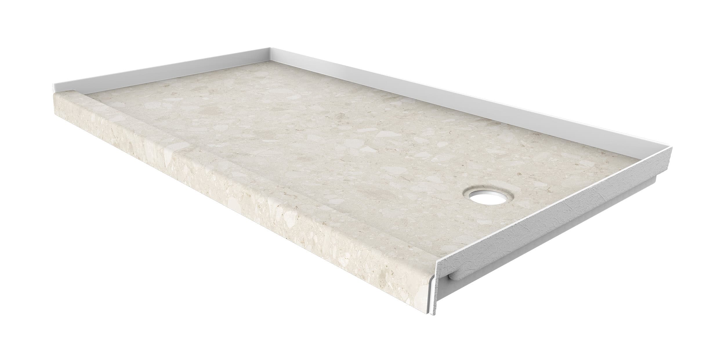 Calabria 60x32 shower base with right drain