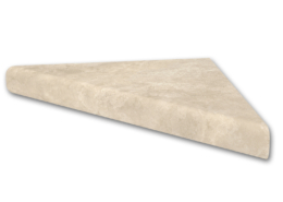 Creme Travertine Corner Shelf