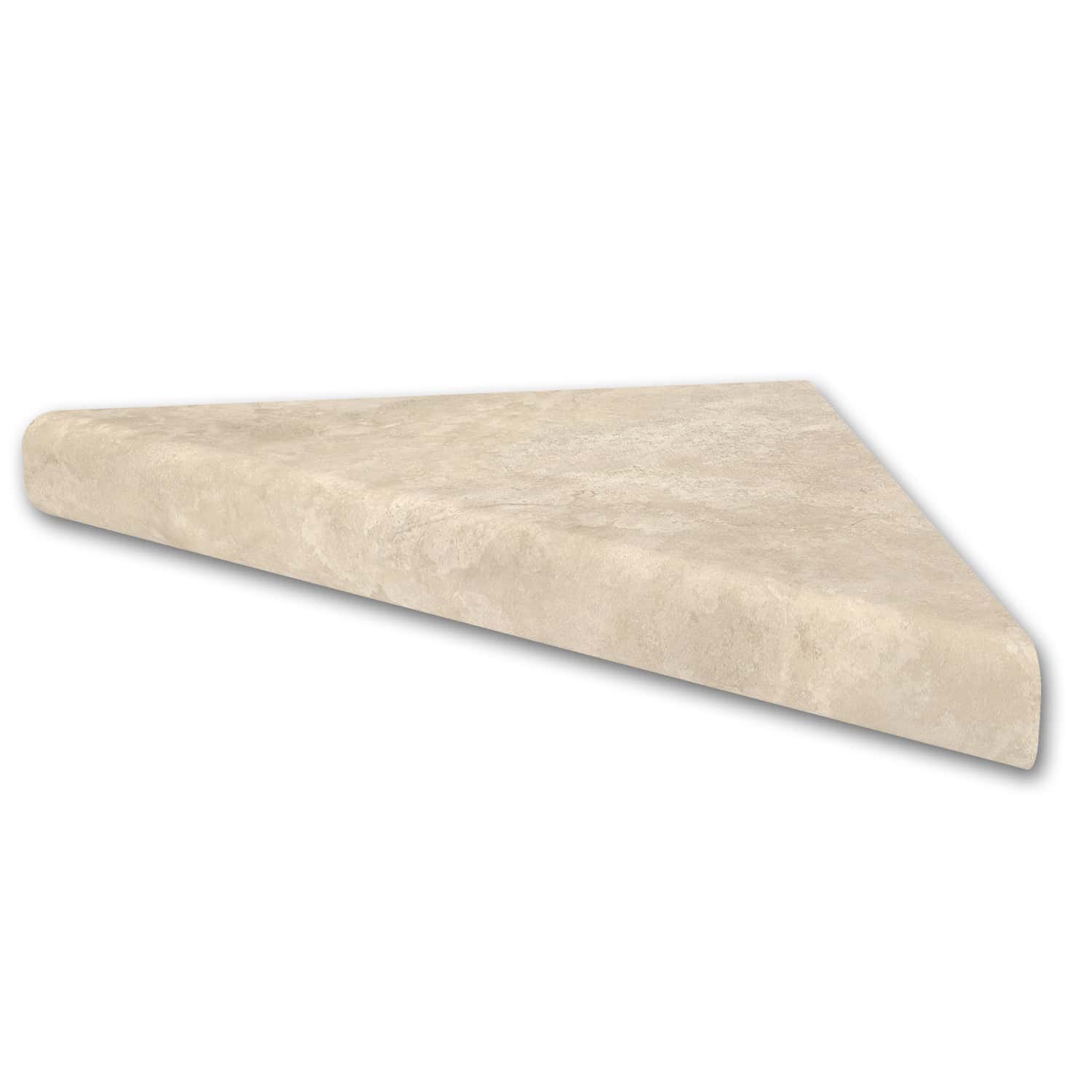 Creme Travertine Corner Shelf