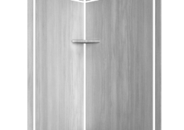 Silver Strata Elegance 2-Wall Shower Kit