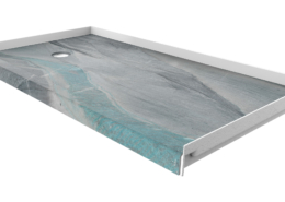 Triton 60x32 shower base with left drain