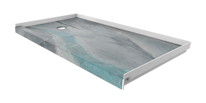 Triton 60x32 shower base with left drain