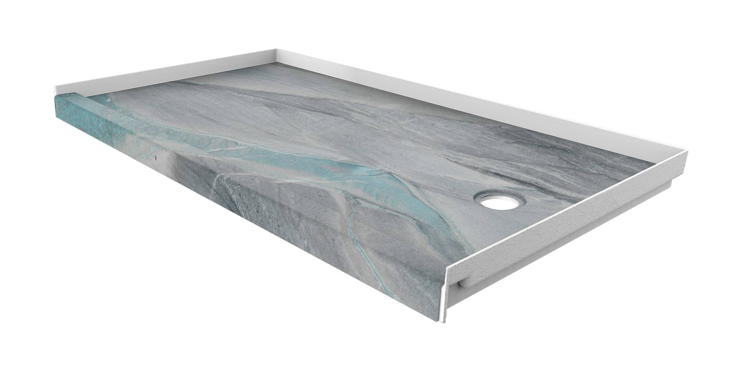 Triton 60x32 shower base with right drain