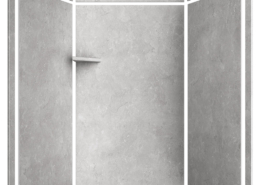 Tundra Elegance 3-Wall Shower Kit